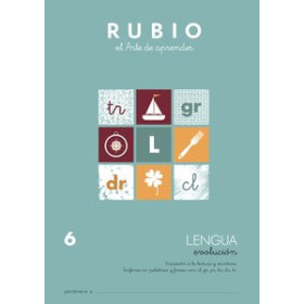 Cuadernos Rubio CUADERNO RUBIO A4 LENGUA EVOLUCION Nº 6 (5-6 años)
