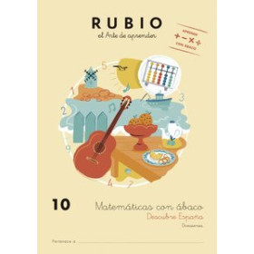 Cuadernos Rubio CUADERNO RUBIO A4 MATEMATICAS CON ABACO 10 - DESCUBRE ESPAÑA (10-11 años)
