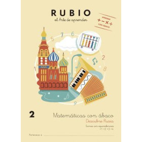 Cuadernos Rubio CUADERNO RUBIO A4 MATEMATICAS CON ABACO 2 - DESCUBRE RUSIA (5-6 años)