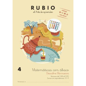 Cuadernos Rubio CUADERNO RUBIO A4 MATEMATICAS CON ABACO 4 - DESCUBRE MARRUECOS (5-6 años)