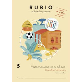 Cuadernos Rubio CUADERNO RUBIO A4 MATEMATICAS CON ABACO 5 - DESCUBRE CAMERUN (7-8 años)