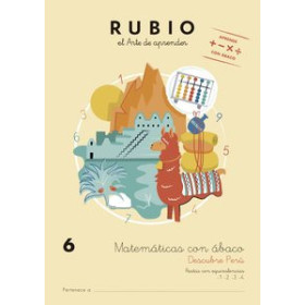 Cuadernos Rubio CUADERNO RUBIO A4 MATEMATICAS CON ABACO 6 - DESCUBRE PERU (7-8 años)