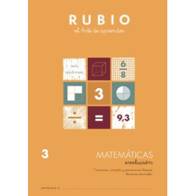 Cuadernos Rubio CUADERNO RUBIO A4 MATEMATICAS EVOLUCION Nº 3 (9-10 años)