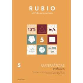 Cuadernos Rubio CUADERNO RUBIO A4 MATEMATICAS EVOLUCION Nº 5 (11-12 años)