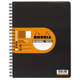 Blocs espiral tapa forrada CUADERNO-RECAMBIO CLAIREFONTAINE EXABOOK RHODIA A4+ 160h 5x5