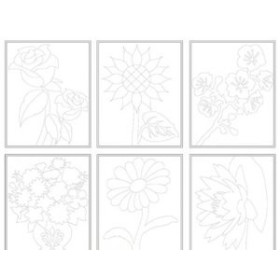 Arena para modelar CUADRO ARENA NIEFENVER MOD.FLORES PACK DE 6