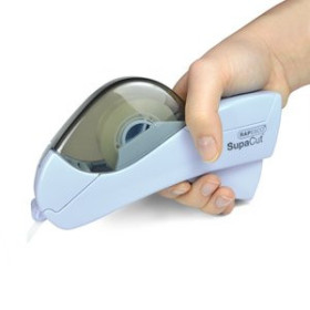 Dispensadores de cinta adhesiva DISPENSADOR RAPESCO SUPACUT MANUAL CINTA con AUTOCORTE AZUL