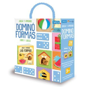 Juegos educativos DOMINO SASSI MANOLITO BOOKS FORMAS