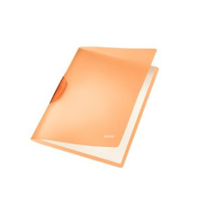 Dosieres clip DOSIER CLIP LEITZ PP COLORCLIP RAINBOW A4 pinza PLASTICO PIVOT.30h NARANJA