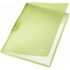 Dosieres clip DOSIER CLIP LEITZ PP COLORCLIP RAINBOW A4 pinza PLASTICO PIVOT.30h VERDE