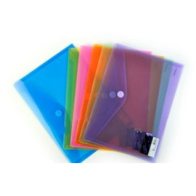 Dosieres sobre y bolsas cremallera DOSIER SOBRE DATABANK PP VELCRO A4 AZUL