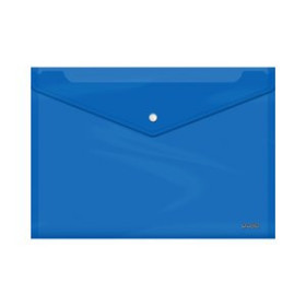 Dosieres sobre y bolsas cremallera DOSIER SOBRE DOHE PP BROCHE Fº+ APAISADO TRASLUCIDO AZUL