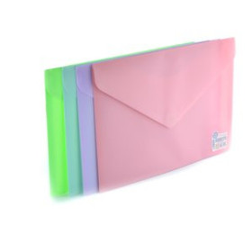 Dosieres sobre y bolsas cremallera DOSIER SOBRE OFFICE BOX PP V-LOCK A4+ BLUSH SURTIDO (4 col.)