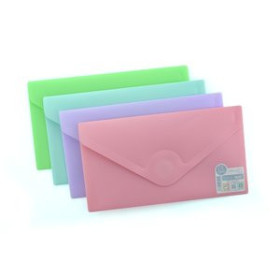 Dosieres sobre y bolsas cremallera DOSIER SOBRE OFFICE BOX PP V-LOCK RECIBOS BLUSH SURTIDO (4 col.)