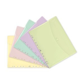 Dosieres sobre y bolsas cremallera DOSIER SOBRE OXFORD LIVE&GO PP VELCRO A4+ MULTITALADRO SURTIDO PASTEL (5 colores)