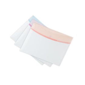 Dosieres sobre y bolsas cremallera DOSIER SOBRE TARIFOLD COLOR DREAM PP RECICLABLE con VELCRO A5 SEMI OPACO SURTIDO PACK de 6