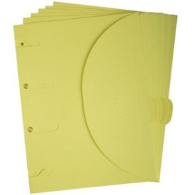 Dosieres sobre y bolsas cremallera DOSIER SOBRE TARIFOLD SMARTFOLDER CARTON VELCRO A4 4 TALADROS AMARILLO PACK de 6