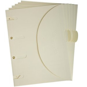 Dosieres sobre y bolsas cremallera DOSIER SOBRE TARIFOLD SMARTFOLDER CARTON VELCRO A4 4 TALADROS BEIGE PACK de 6