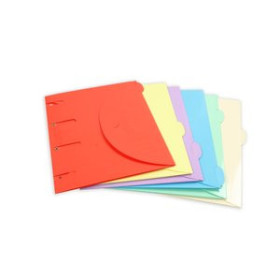 Dosieres sobre y bolsas cremallera DOSIER SOBRE TARIFOLD SMARTFOLDER CARTON VELCRO A4 4 TALADROS SURTIDO PACK de 6