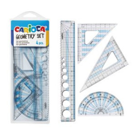 Instrumentos de medida EQUIPO de DIBUJO CARIOCA SET ESCOLAR DE GEOMETRIA