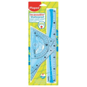 Instrumentos de medida EQUIPO de DIBUJO MAPED 4 PIEZAS FLEXIBLE