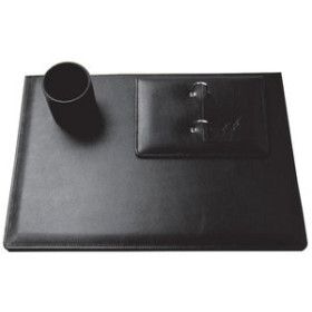 Vades y accesorios sobremesa ESCRIBANIA NADAL TOP LINE piel 3 piezas NEGRO