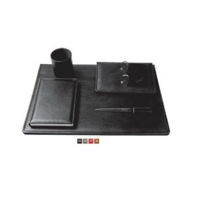 Vades y accesorios sobremesa ESCRIBANIA NADAL TOP LINE piel 5 piezas MARRON