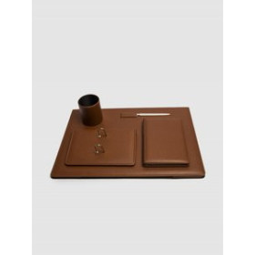 Vades y accesorios sobremesa ESCRIBANIA NADAL ZENIT NAPA sim.piel 5 piezas CUERO