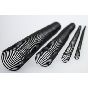 Encuadernación espiral ESPIRAL METALICA paso 64 (5:1") PLATA 16 mm CAJA de 100