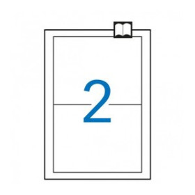 Etiquetas adhv. para impresora ETIQUETAS ADH.IMPR.APLI A4 BLANCA C.RECTOS CAJA 100h 175x135 mm 200 uds.(11659)