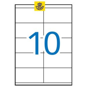 Etiquetas adhv. para impresora ETIQUETAS ADH.IMPR.APLI A4 BLANCA C.ROMOS CAJA 500h 105x57 mm 6.000 uds.(10564)