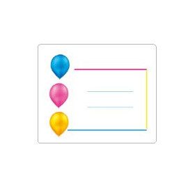 Etiquetas de regalo en rollo ETIQUETAS REGALO ADH. ROLLO  300 uds. 60x50 ANONIMAS GLOBOS