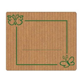 Etiquetas de regalo en rollo ETIQUETAS REGALO ADH. ROLLO  300 uds. 60x50 ANONIMAS KRAFT MARIPOSAS