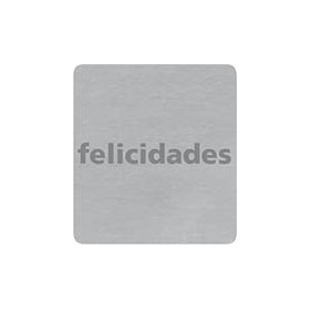 Etiquetas de regalo en rollo ETIQUETAS REGALO ADH. ROLLO  500 uds. "FELICIDADES" CUADRADA