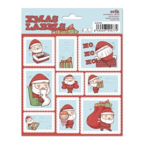 Etiquetas de regalo en bolsa ETIQUETAS REGALO BOLSA GRUPO ERIK NAVIDAD NAVIDAD SANTA CLAUS