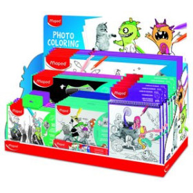 Expositor surtido EXPOSITOR MAPED SOPORTES PARA COLOREAR-2 SURTIDO DE 36