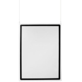 Expositores murales EXPOSITOR MURAL TARIFOLD A1 VERTICAL/HORIZONTAL CON MARCO MAGNETO COLGANTE TRANSPARENTE