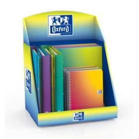 Blocs espiral tapa forrada EXPOSITOR OXFORD GRADIENT BLOCS Y CARPEBLOCS SURTIDO de 14