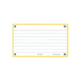 Fichas rayadas FICHAS OXFORD FLASH 2.0 COLOR HORIZONTAL 125x75mm (A7) AMARILLO paquete de 30