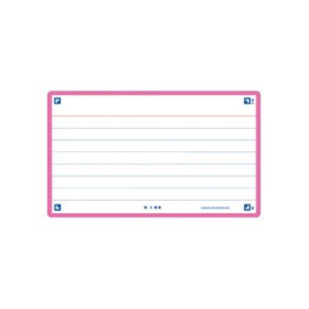 Fichas rayadas FICHAS OXFORD FLASH 2.0 COLOR HORIZONTAL 125x75mm (A7) FUCSIA paquete de 30