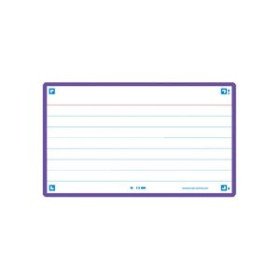 Fichas rayadas FICHAS OXFORD FLASH 2.0 COLOR HORIZONTAL 125x75mm (A7) MORADO paquete de 30
