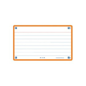 Fichas rayadas FICHAS OXFORD FLASH 2.0 COLOR HORIZONTAL 125x75mm (A7) NARANJA paquete de 30