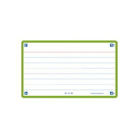 Fichas rayadas FICHAS OXFORD FLASH 2.0 COLOR HORIZONTAL 125x75mm (A7) VERDE paquete de 30