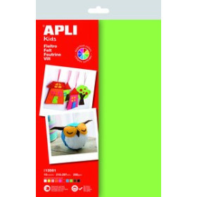 Fieltro FIELTRO APLI A4 SURTIDO 10 HOJAS