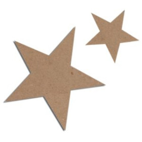 Pinceles y accesorios de pintura FIGURAS NIEFENVER CARTON ESTRELLA 7 UNIDADES 2 TAMAÑOS