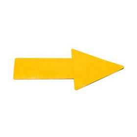 Señalización FLECHA ADHESIVA TARIFOLD PARA SEÑALIZACION SUELO 50x200 mm AMARILLO BOLSA DE 10