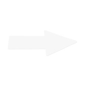 Señalización FLECHA ADHESIVA TARIFOLD PARA SEÑALIZACION SUELO 50x200 mm BLANCO BOLSA DE 10