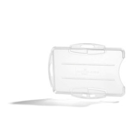 Fundas de identific. (portadistintivos) FUNDA DISTINTIVO DURABLE DOBLE 54x85 mm PACK DE 10 TRANSPARENTE