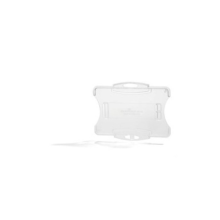 Fundas de identific. (portadistintivos) FUNDA DISTINTIVO DURABLE SIN PINZA 54x85 mm PACK DE 10 TRANSPARENTE