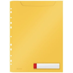 Fundas multitaladro FUNDA MULTITALADRO LEITZ COSY GRAN CAPACIDAD PP OPACO A4 11 TAL.AMARILLO PACK de 3